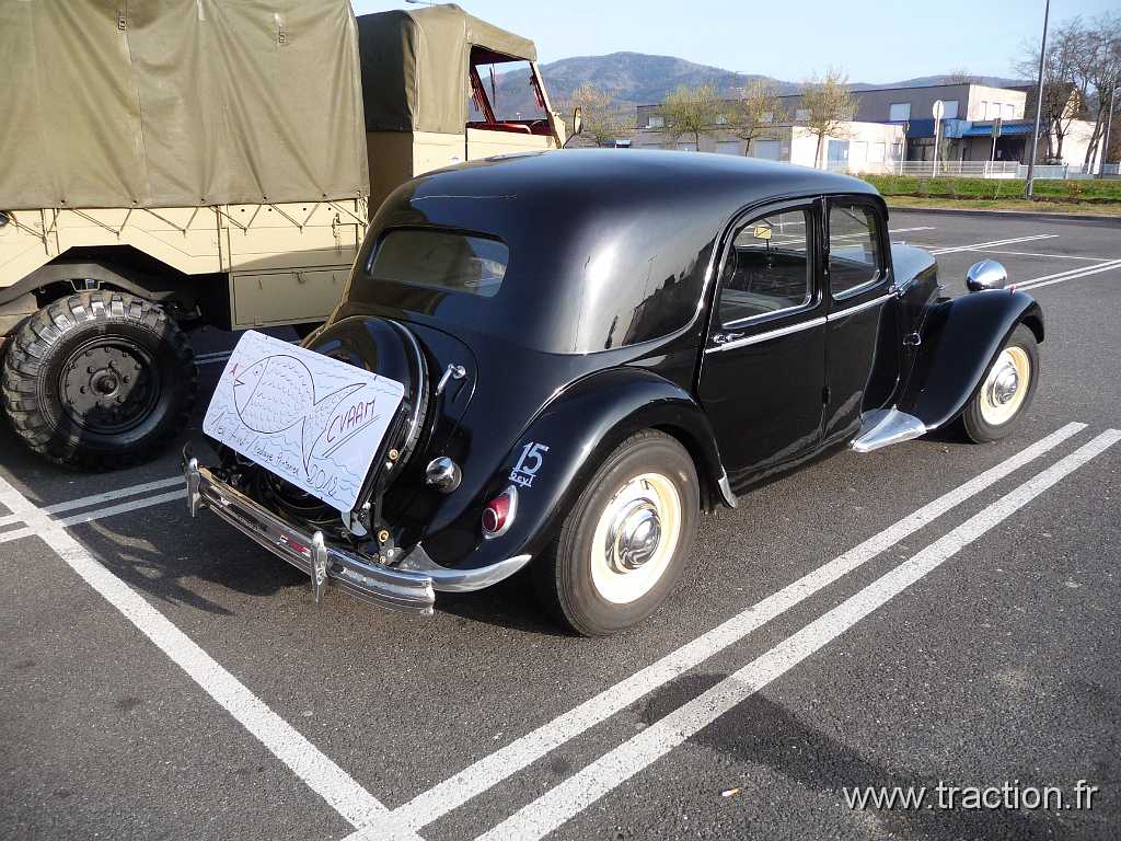 2012_Rodage_Printanier (10).jpg - 01/04/2012 - 68053 MULHOUSE CEDEX - Club de Véhicules Anciens d'Alsace Mulhouse - CVAAM - 3ème Rodage Printanier - Traction 15 six 1952 modèle 1951